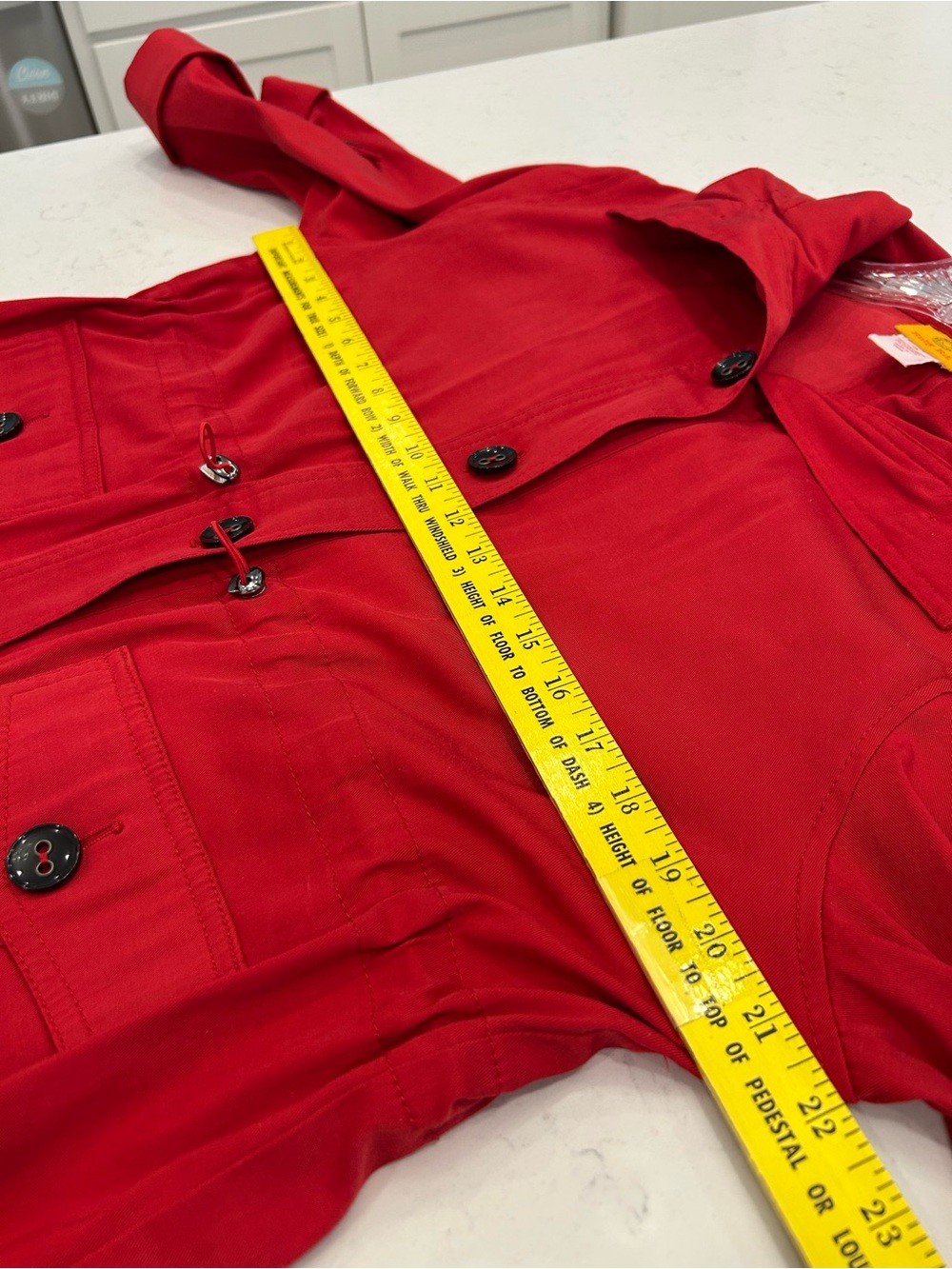 Ruby Rd. Red Utility Jacket with Drawstring Waist - Picture 6 of 8